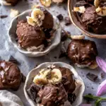 Frozen Chocolate Banana Yogurt Clusters