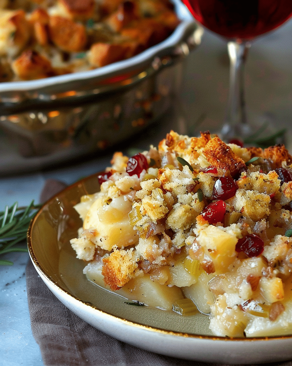 Genius Potato, Turkey and Stuffing Layered Leftovers