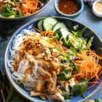 Peanut Chicken Spring Roll Bowl