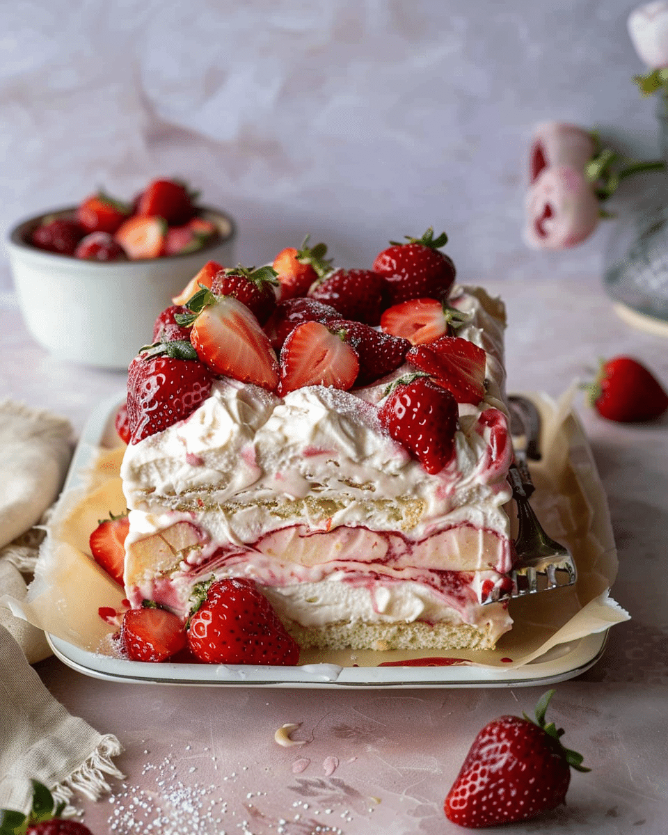 Strawberry Icebox Cake