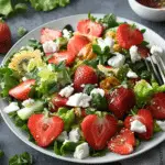 Strawberry Salad with Goat Cheese