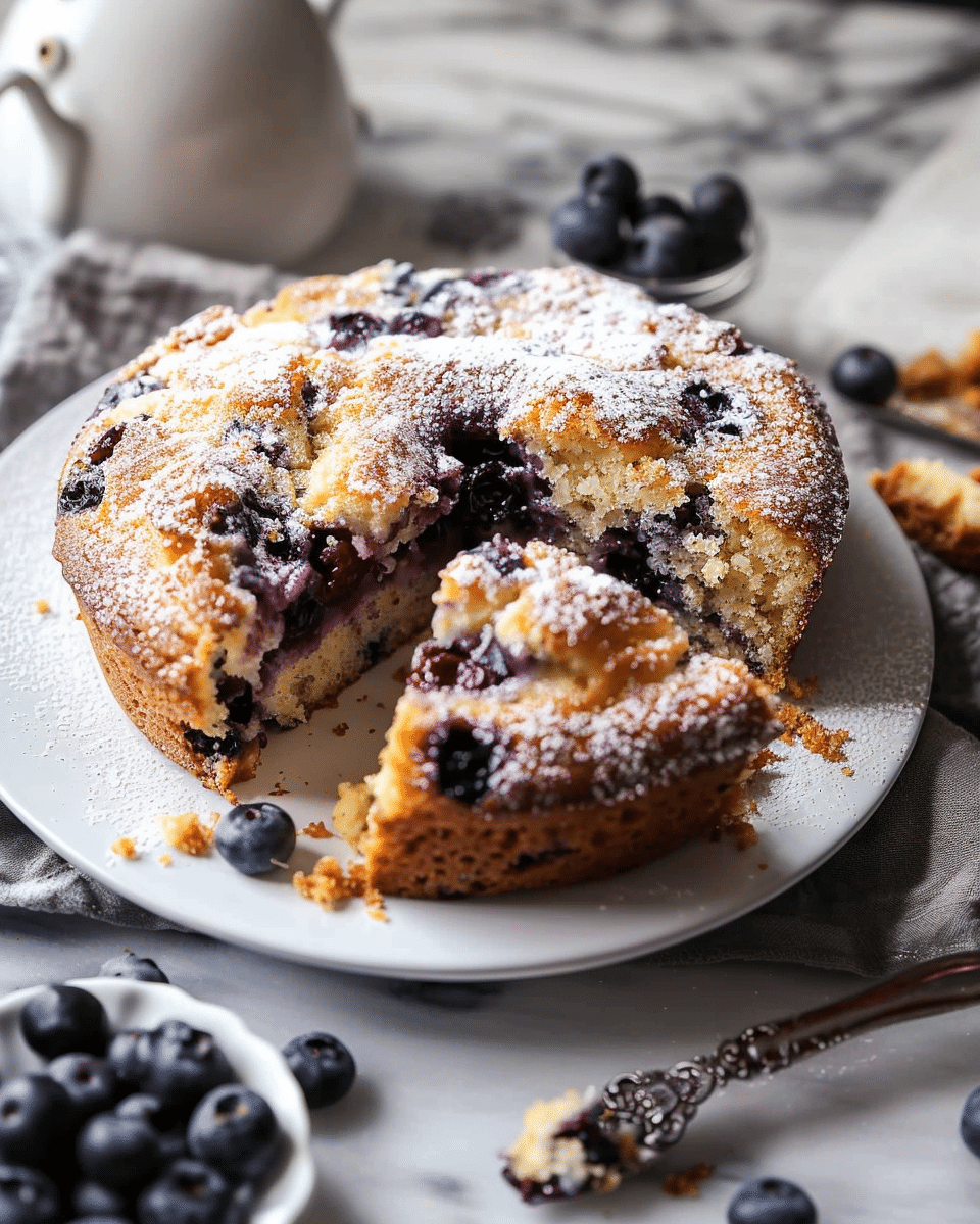 Blueberry Sour Cream Coffee Cake