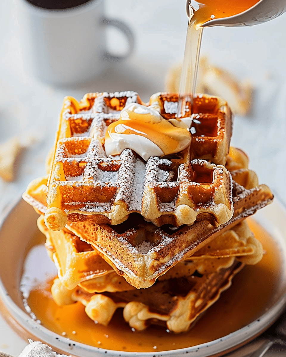 Fluffy Homemade Waffle