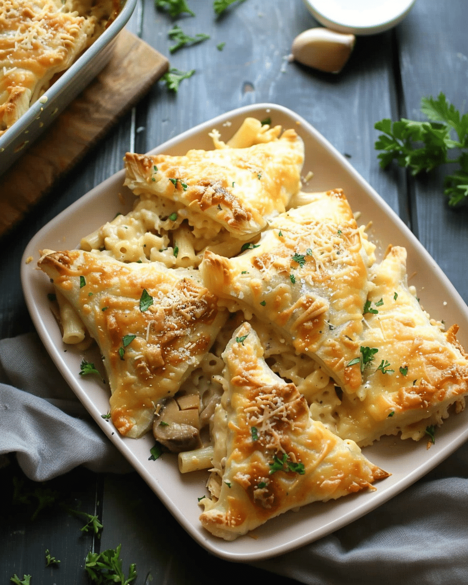 Leftover Turkey Tetrazzini Casserole