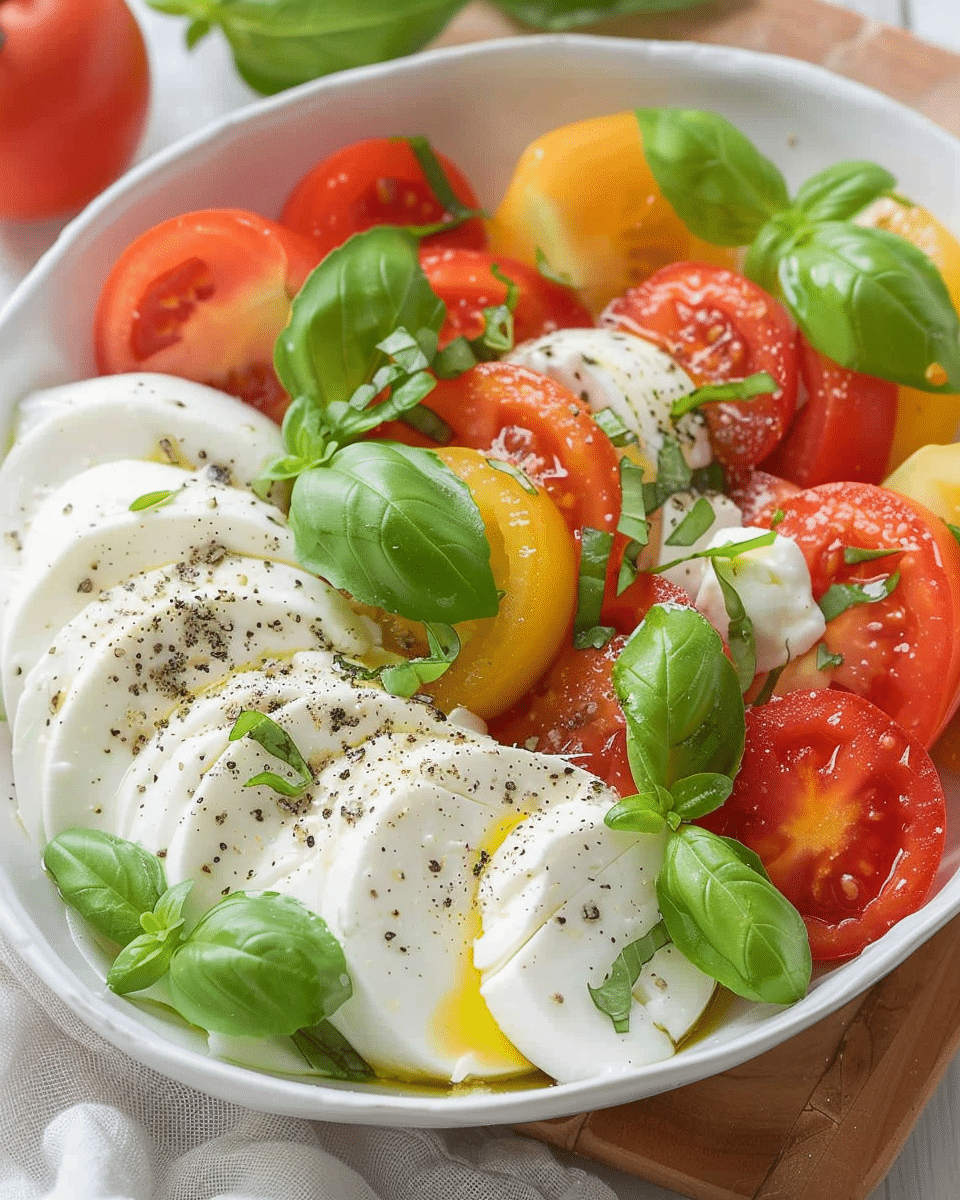 Mozzarella Tricolore Salad