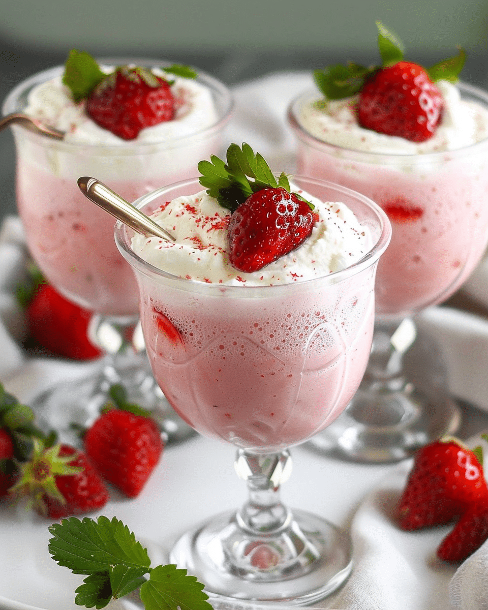 Romanian Strawberry Foam