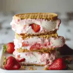Healthy Strawberry Ice Cream Sandwich