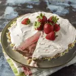 Frozen Strawberry Margarita Pie