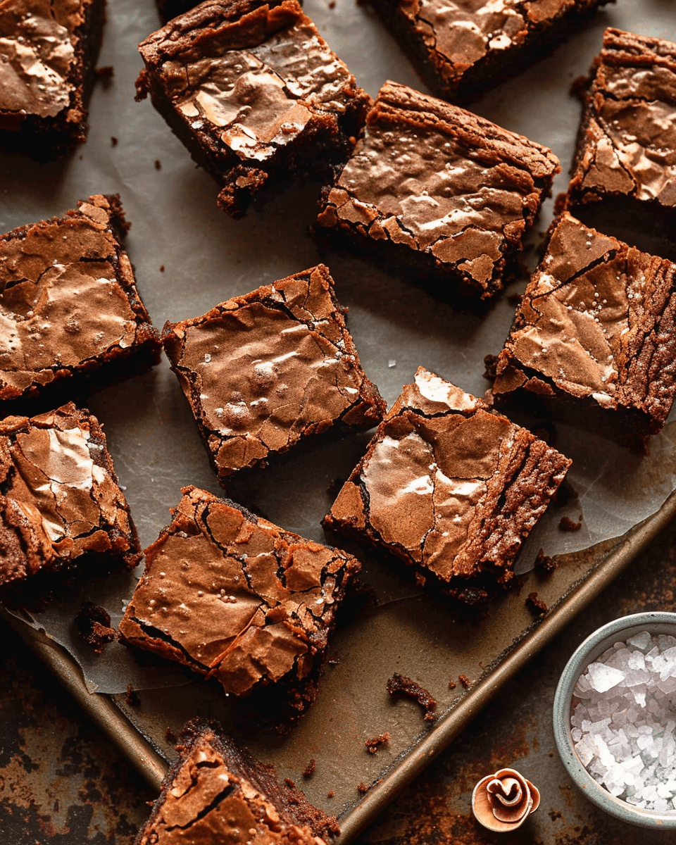 Brown Butter Crinkle Top Brownies