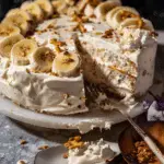 Salty Pretzel Banana Pudding Ice Cream Cake