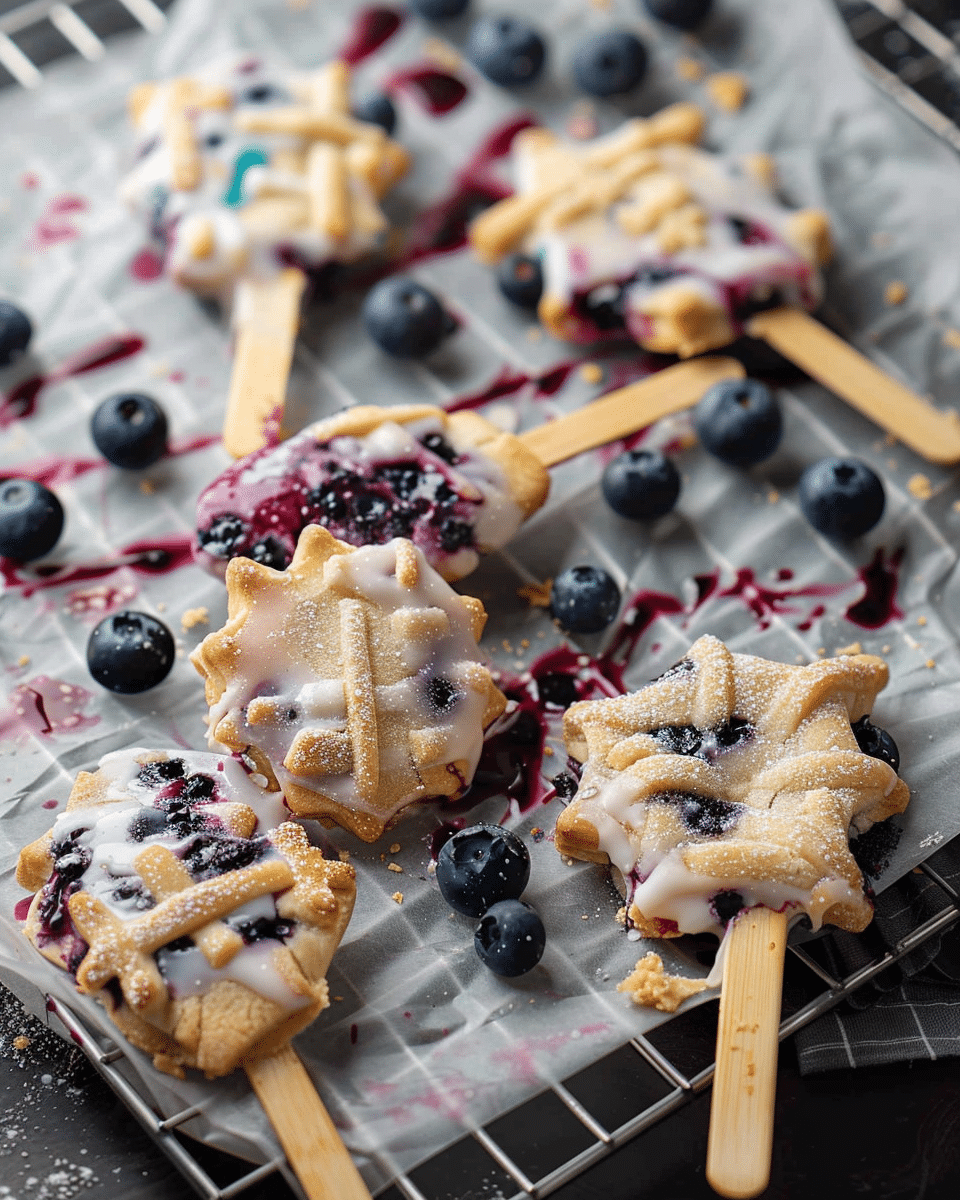 Blueberry Mini Pie Pops