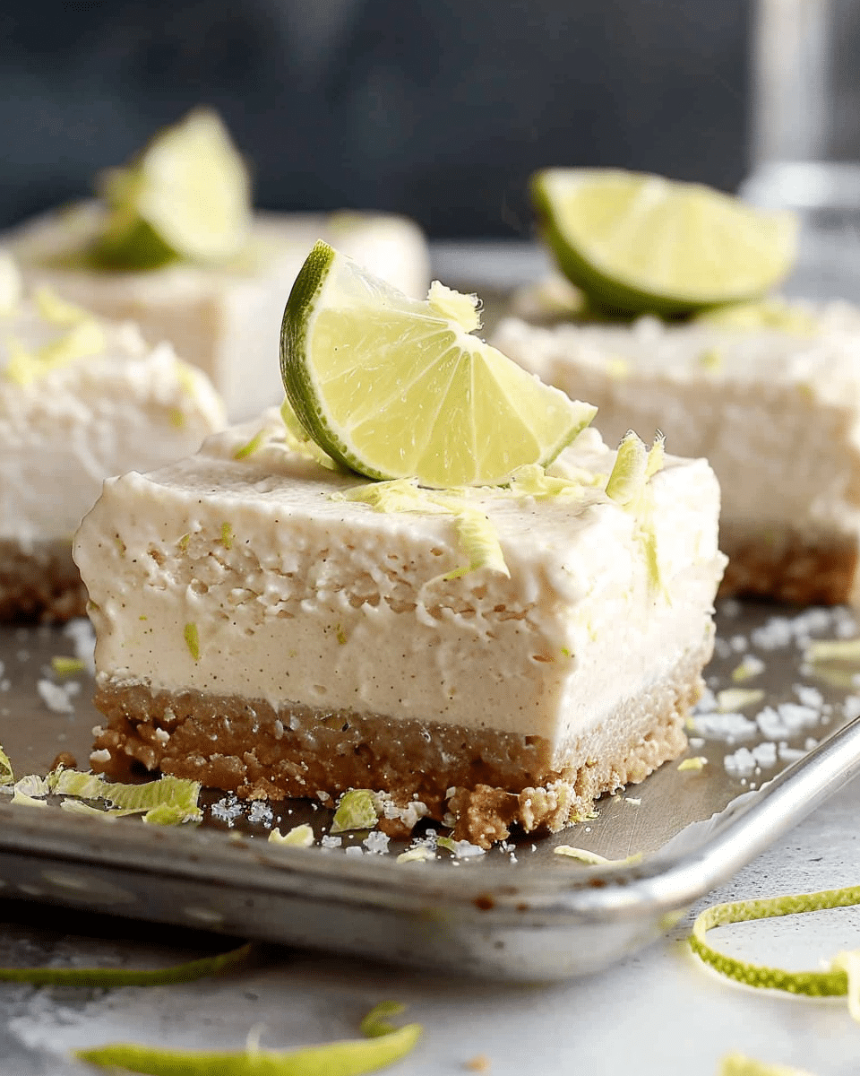 No-Bake Vegan Key Lime Bars