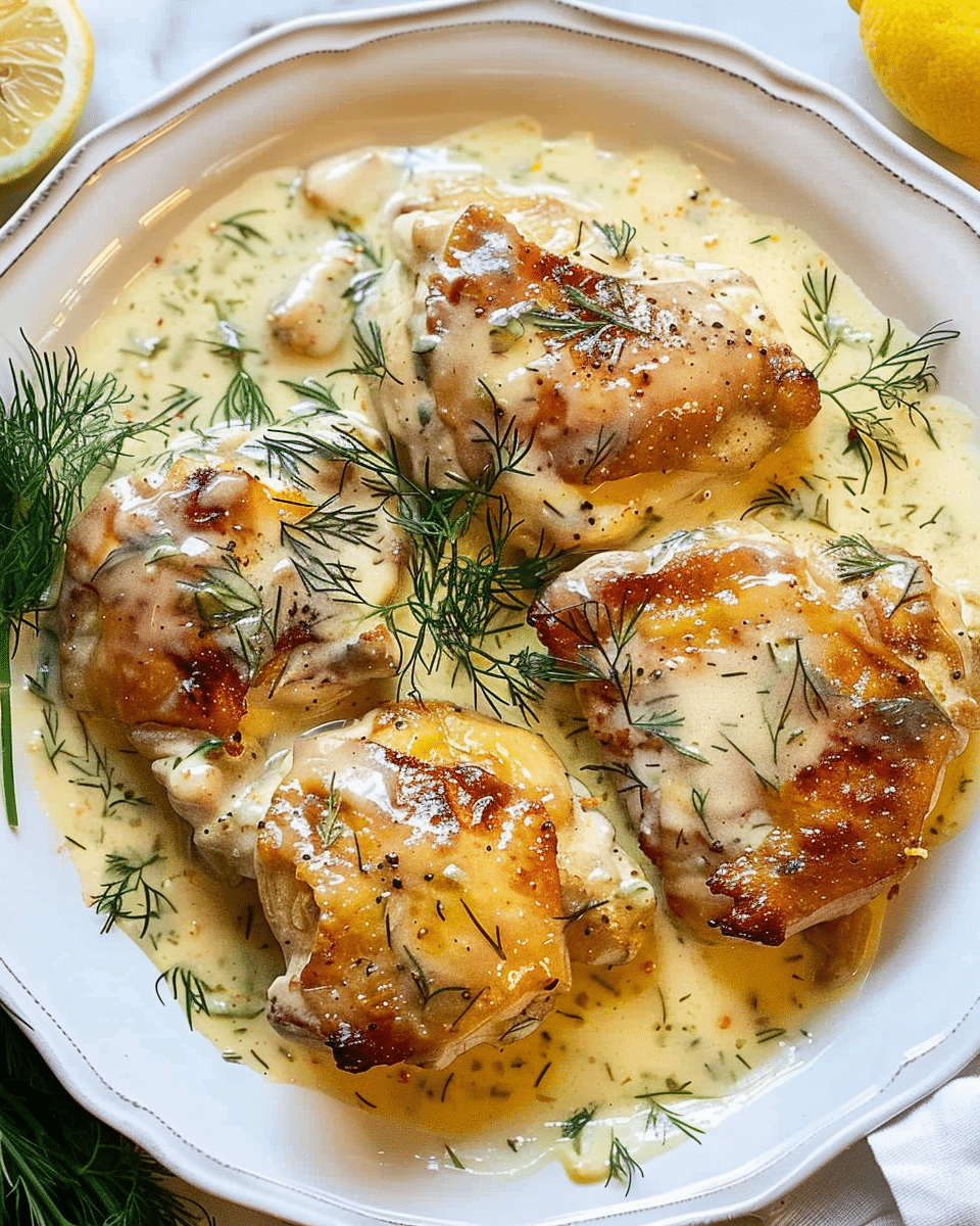 Creamy Lemon Butter Dill Chicken