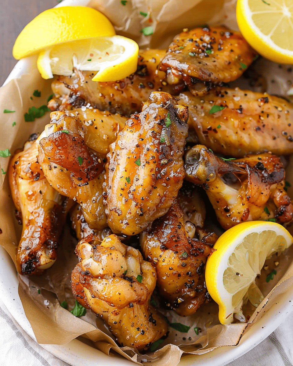 Honey-Glazed Lemon Pepper Wings