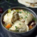 Leftover Turkey Soup and Stuffing Dumplings