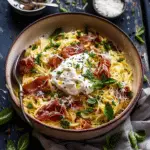 Orzo Carbonara with Crispy Prosciutto and Burrata