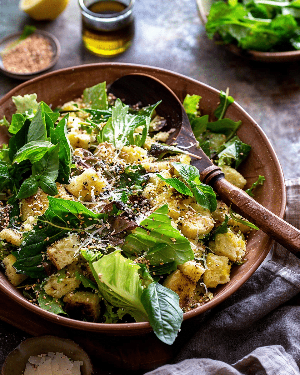Lemon Parmesan Sesame Salad