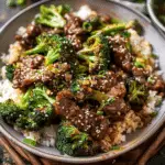 Sheet Pan Spicy Ginger Sesame Beef and Broccoli