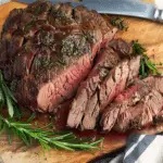 Sliced Herb Crusted Beef Sirloin Tip Roast