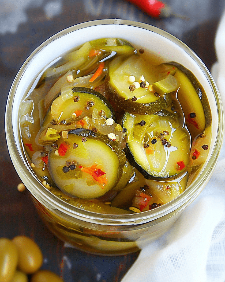 Canned Pickled Zucchini