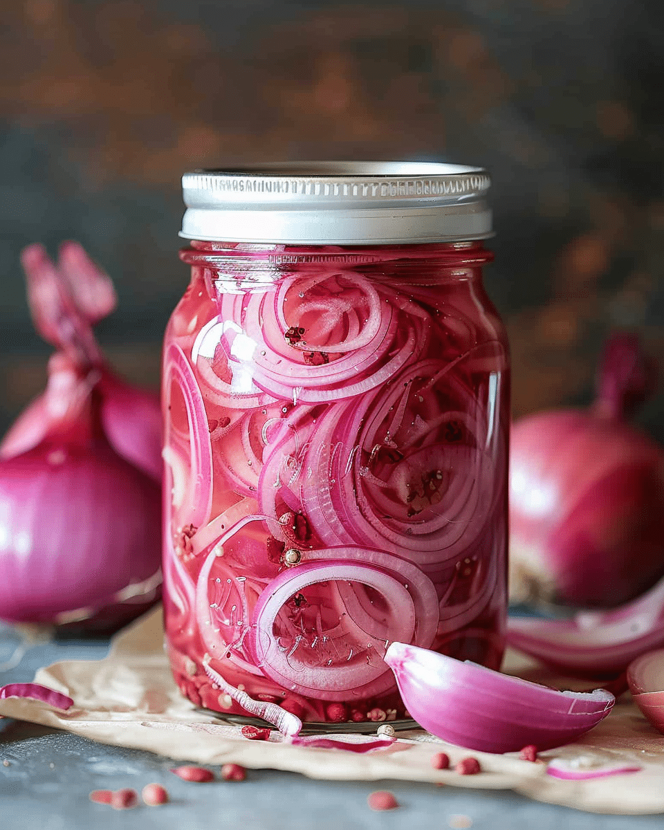 Sweet and Spicy Pickled Onions