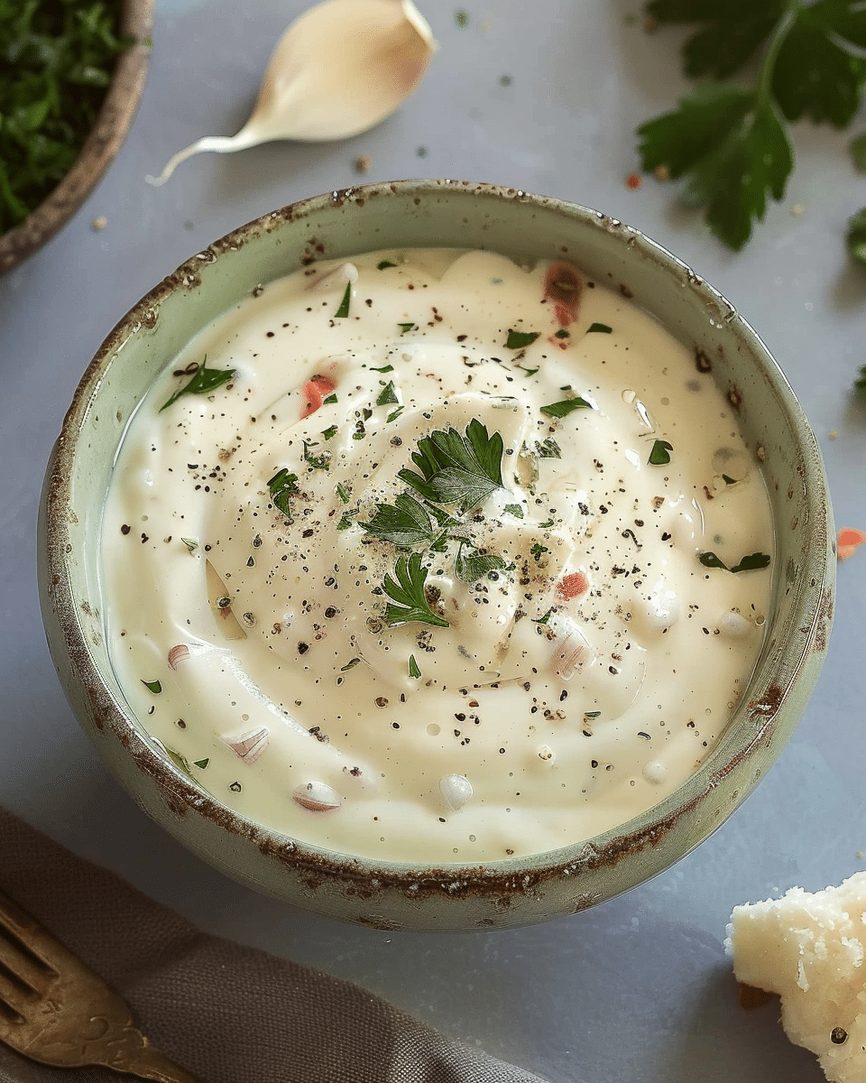 Garlic Sour Cream Sauce