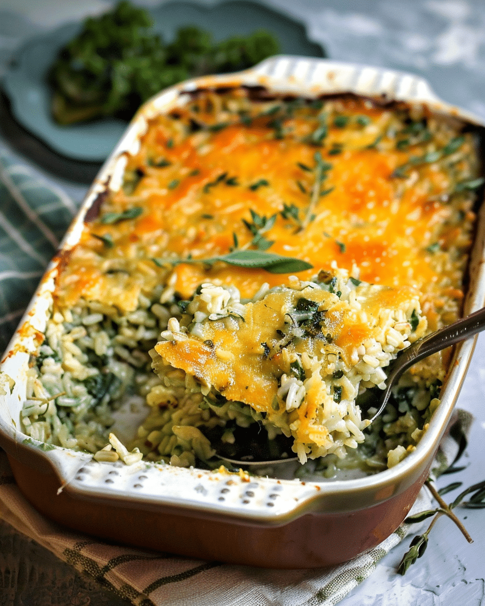 Green Rice Casserole