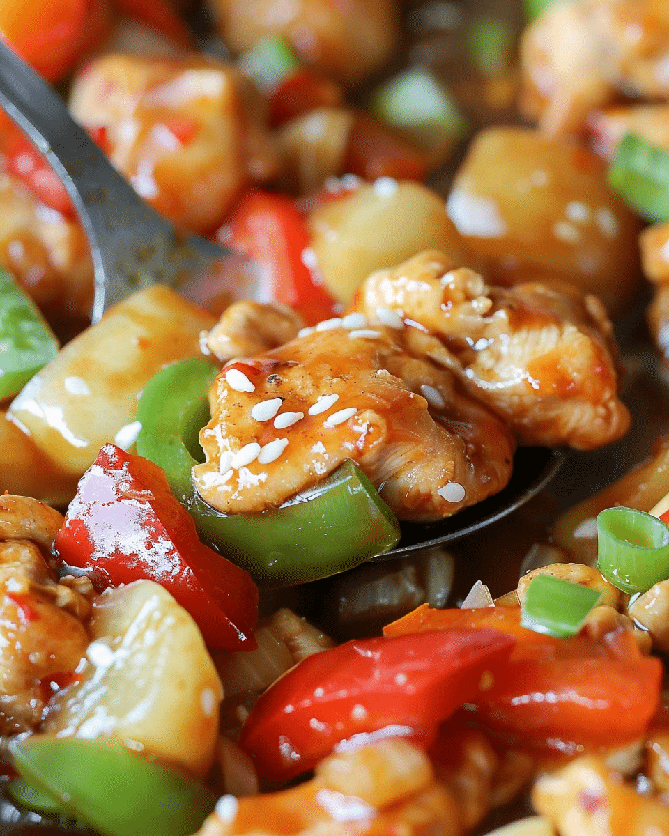 Sheet Pan Sweet and Sour Chicken