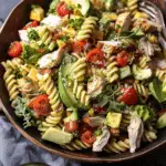Creamy Avocado Ranch Chicken Pasta Salad