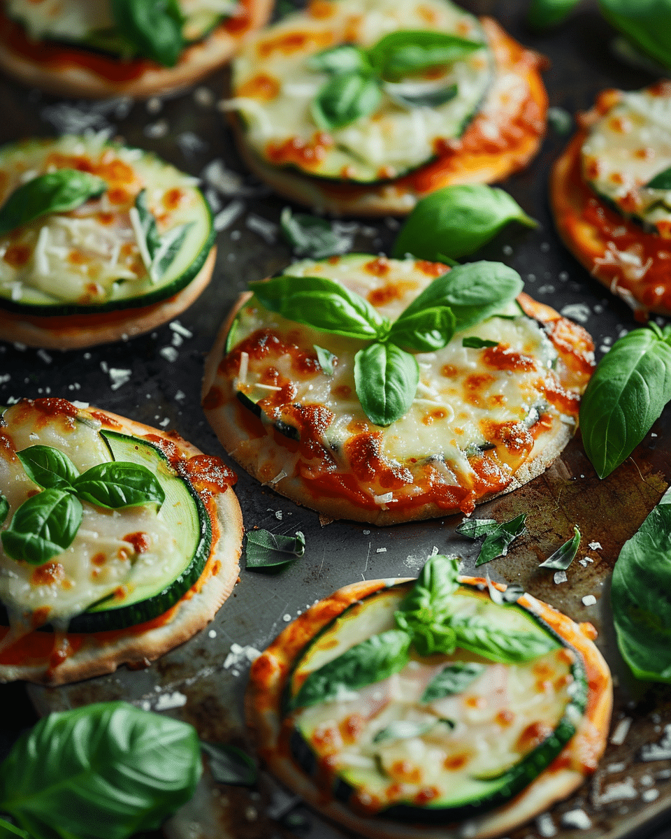 Mini Zucchini Pizzas