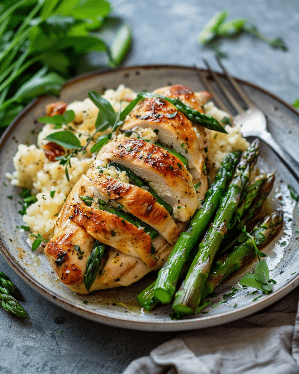 Asparagus Stuffed Chicken Breast
