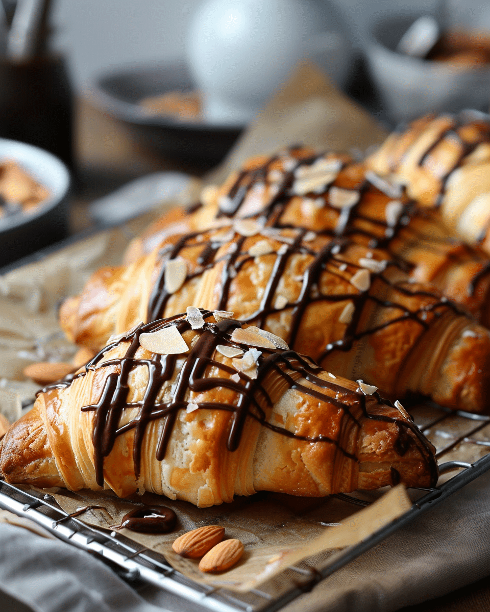 Chocolate Almond Croissants