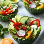 Individual Veggie Cups with Pesto Dip