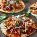 Quick & Easy BBQ Chicken Tostadas