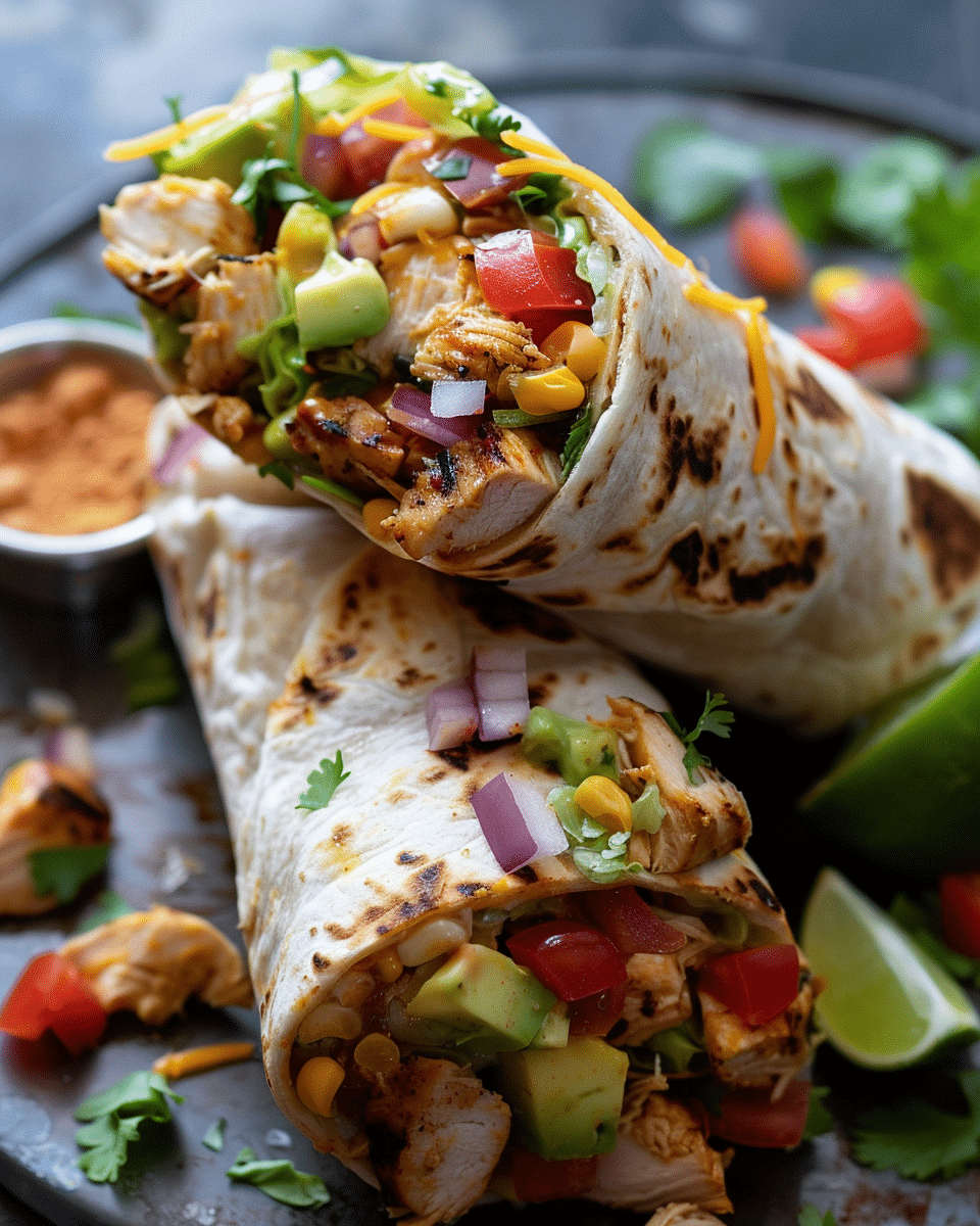 Rotisserie Chicken Burritos