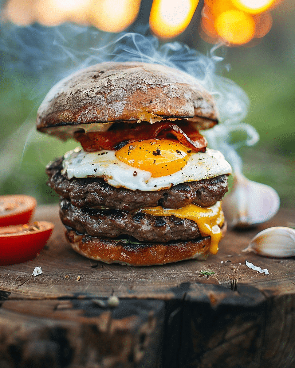 Campfire Breakfast Burger