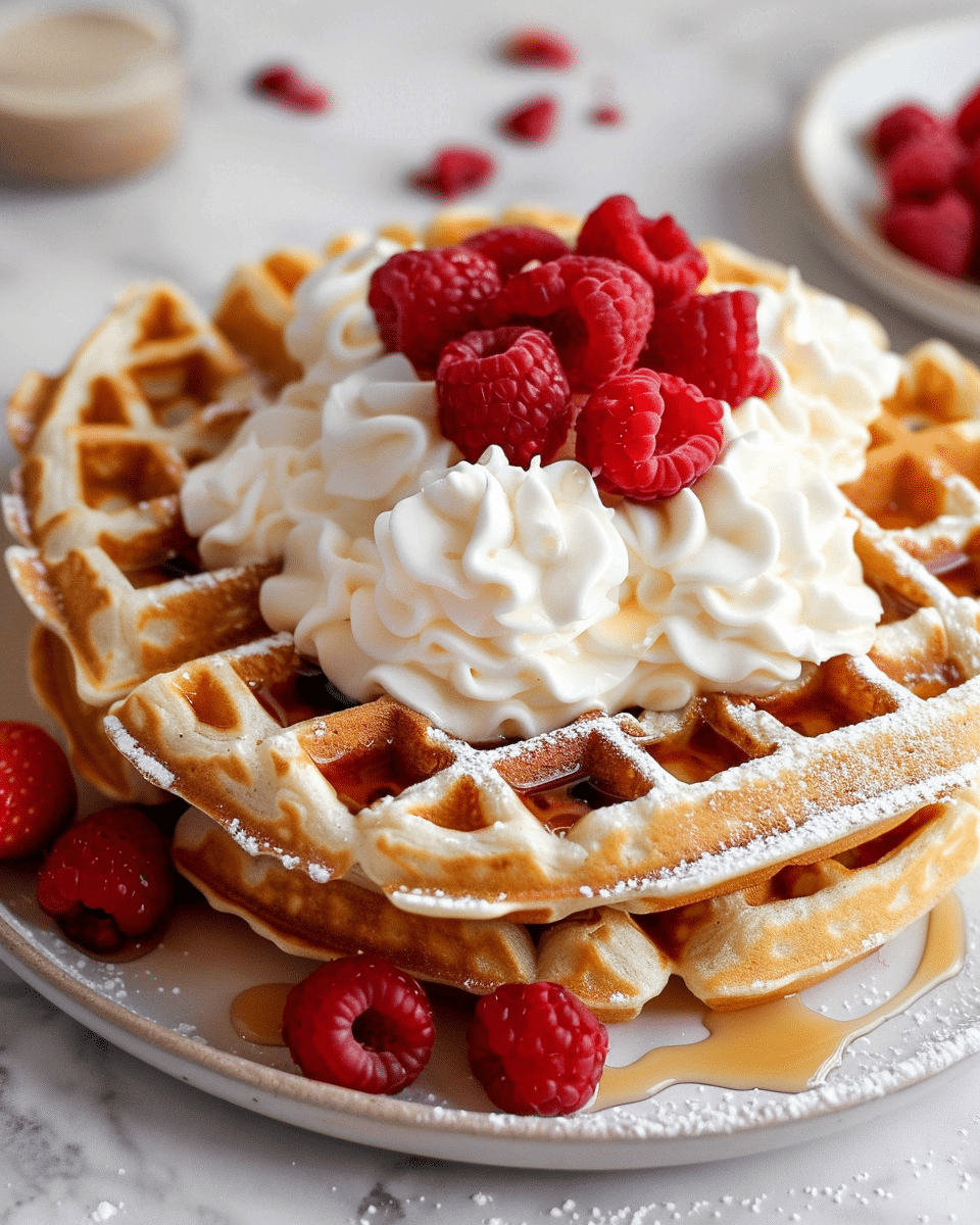 Cake Mix Waffles