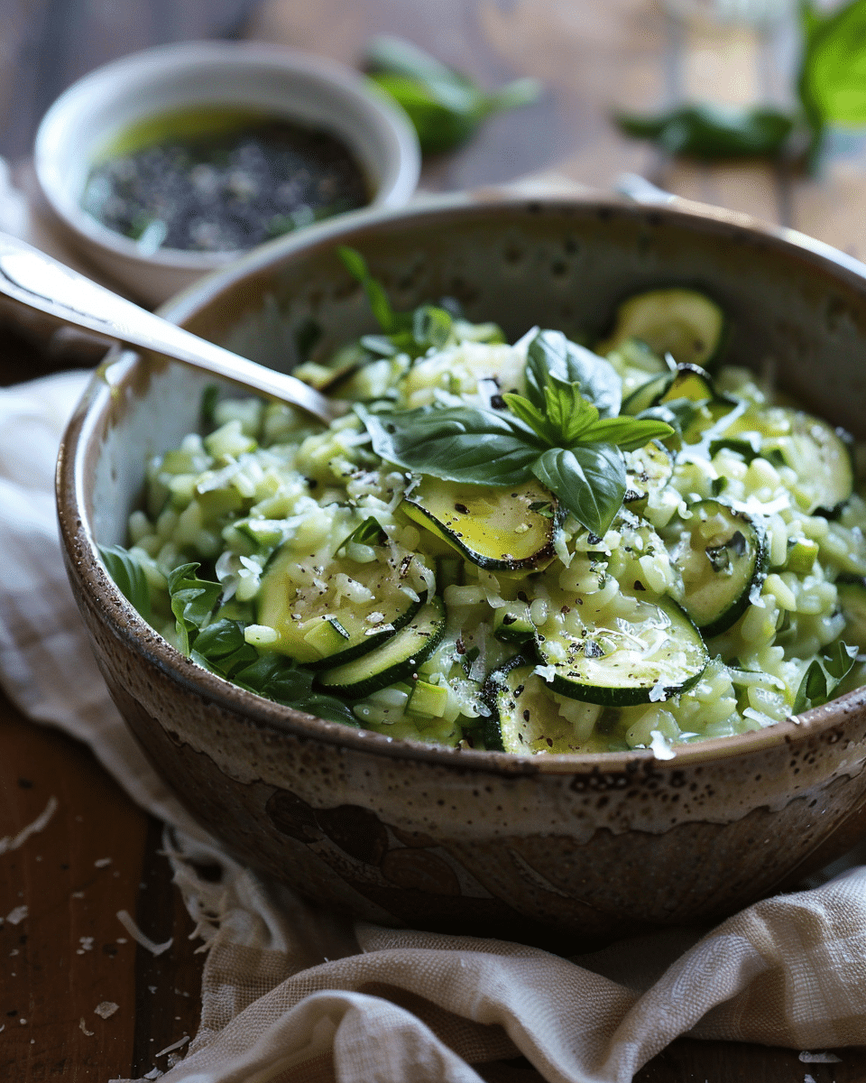 Jammy Zucchini Risotto