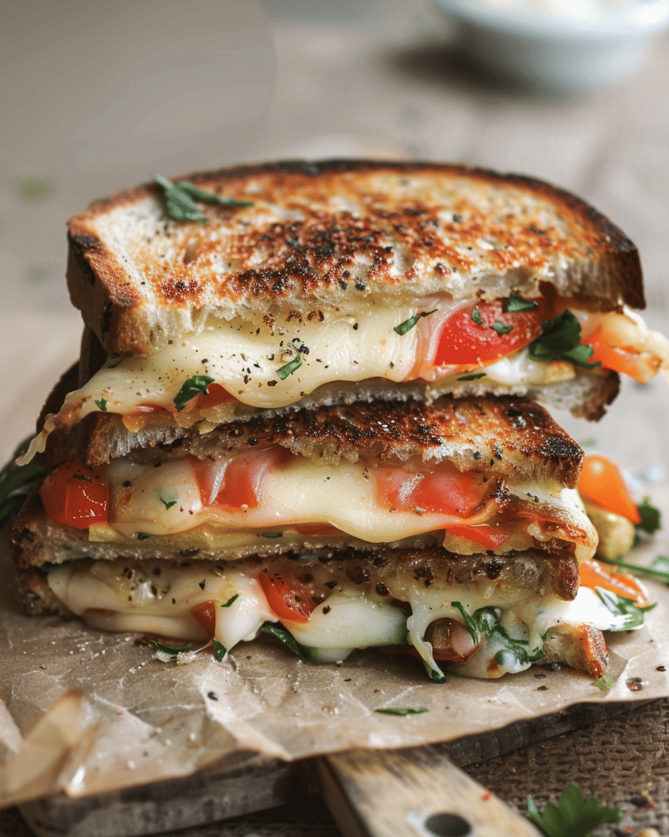 Veggie Grilled Cheese Sandwich