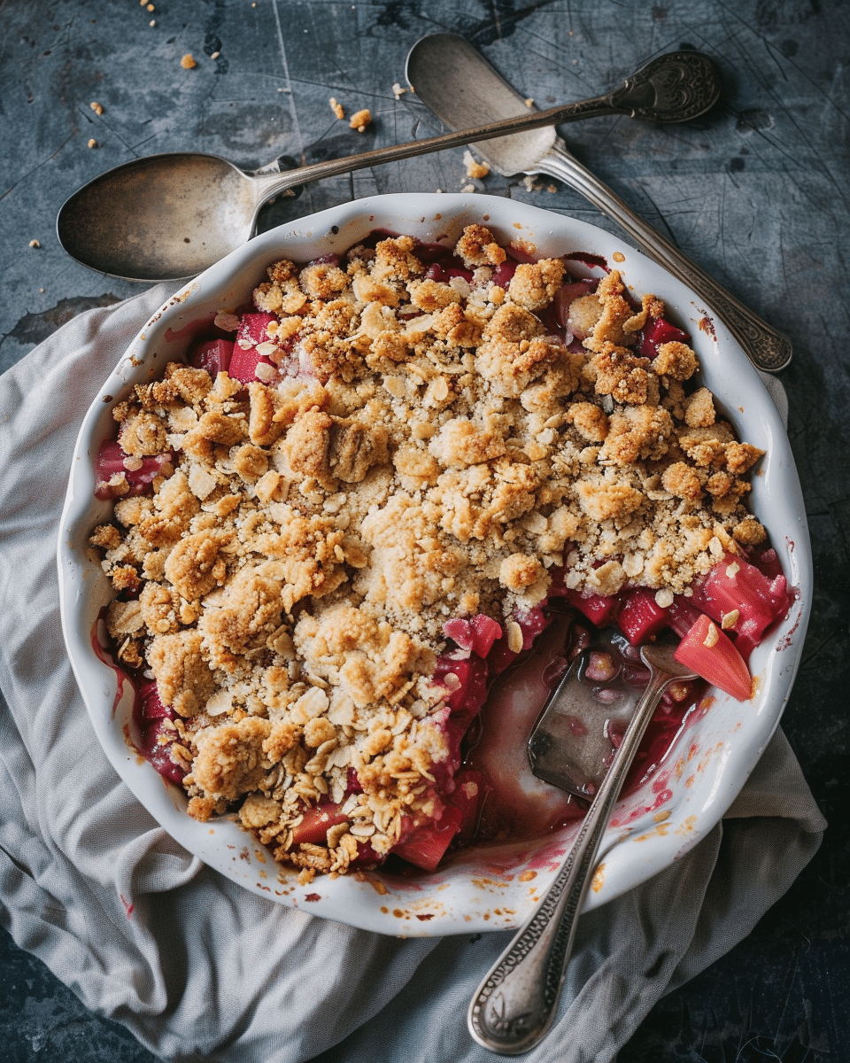 Prize Winning Rhubarb Crumble