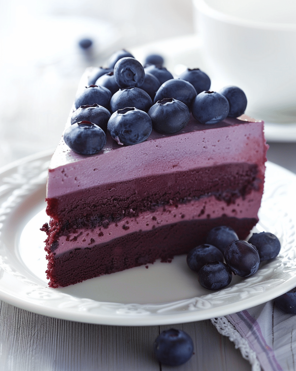 Blueberry Mousse Cake