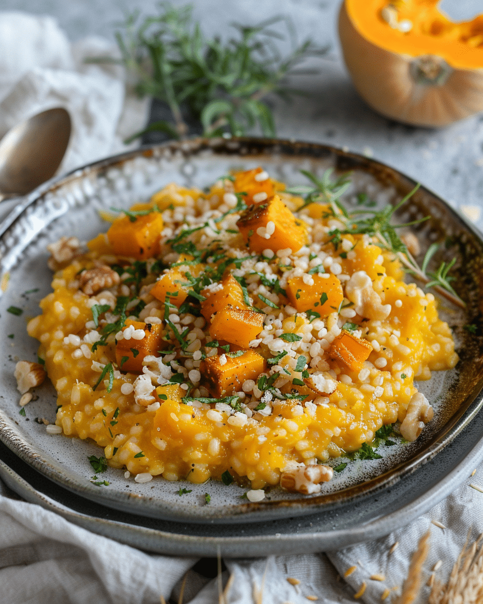 Butternut Squash Risotto with Barley