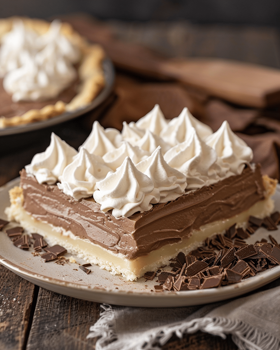 French Silk Slab Pie