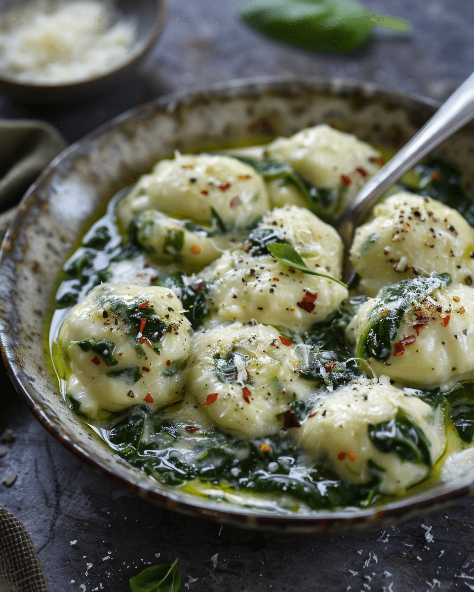 Spinach Ricotta Gnudi