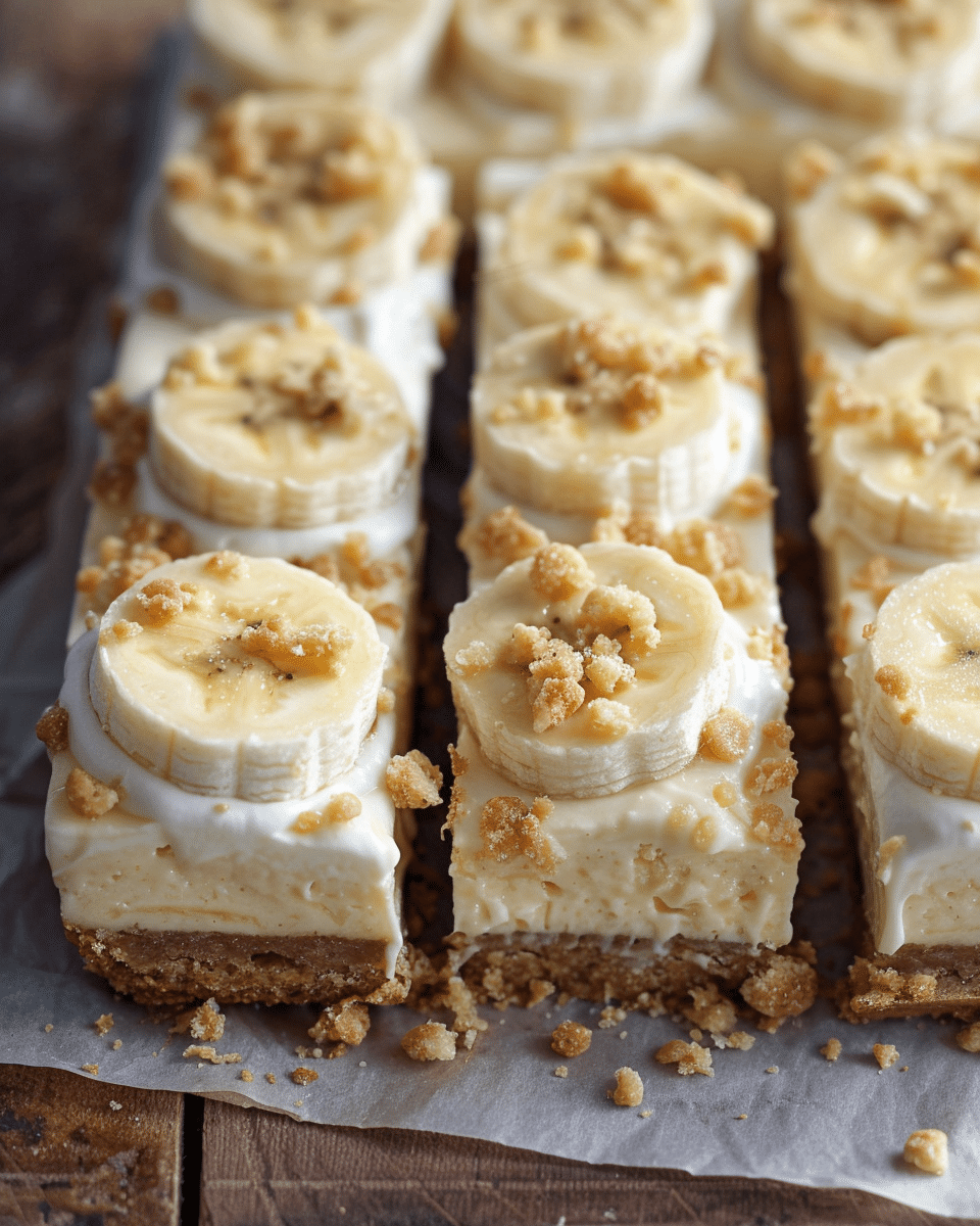 Creamy Banana Cheesecake Bars
