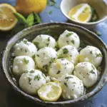 Lemony Marinated Mozzarella Balls