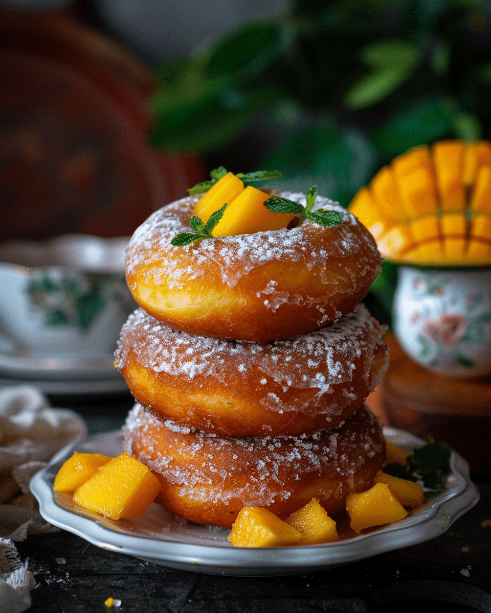 Mango Brioche Donuts