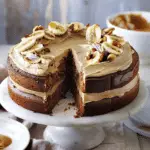 Banana, Peanut Butter and Caramel Mud Cake