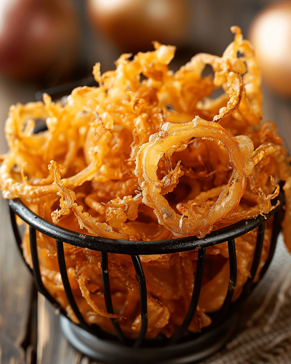 Crispy Frizzled Onions from Scratch