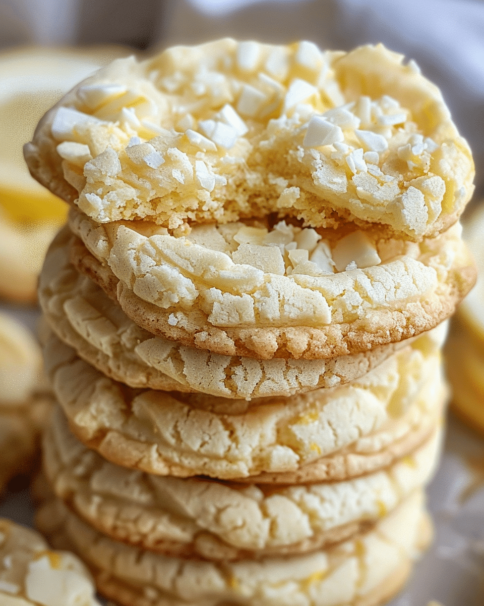 Lemon Cream Cheese Cake Mix Cookies